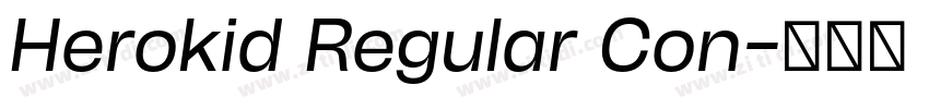 Herokid Regular Con字体转换